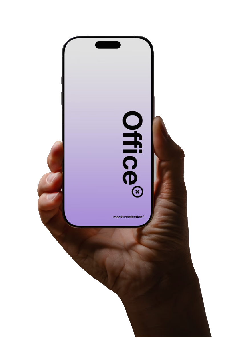 A hand holding a phone showing the Virtual Keys inbox